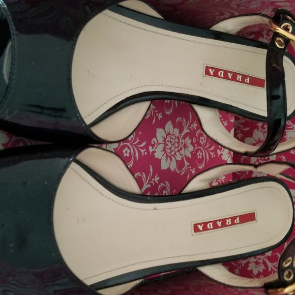 Summer PRADA Sandals Wedge - Picture 1 of 8